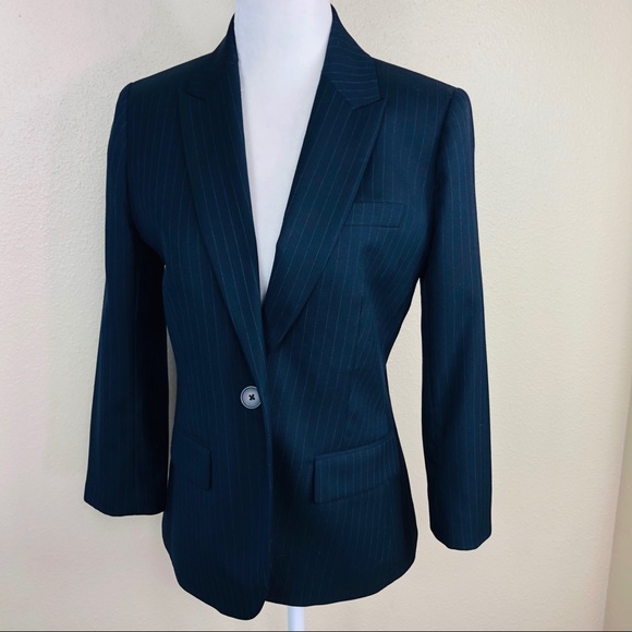 J Crew Suit: Pants + Jacket (3/4 sleeve), Super 120s Wool, size 4 - Picture 2 of 8